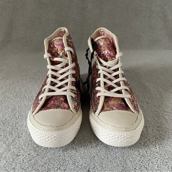 Converse Shoes Womens 6 Multi White Chuck Taylor Premium Hi Sparkle 527880C - Picture 3 of 9